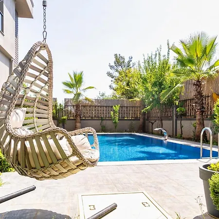 Lux W Balcony Pool Sauna Garden In Willa Antalya